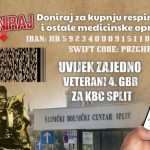 Humanitarna akcija "Uvijek zajedno": Veterani 4. gardijske brigade prikupljaju novac za KBC Split Humanitarna akcija "Uvijek zajedno": Veterani 4. gardijske brigade prikupljaju novac za KBC Split