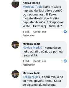 (VIDEO) Miroslav Tadić član SRP-a optužio Hrvate na Banovini da su zabranili pomoć susjedima Srbima