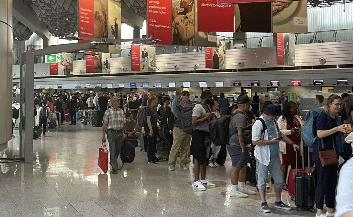 Guzva u Frankfurtskoj zracnoj luci1