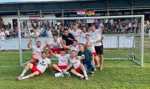 TURNIR CROATIJE U MANNHEIMU: Croatija Ludwigshafen pobjednik - nezaboravna fešta uz proslavu Dana državnosti u Mannheimu Pobjednička momčad turnira u Mannheimu 2022.godine/ Foto: Fenix (M. Kopić)