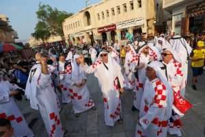 (FOTO) HRVATSKI NAVIJAČI IZAZVALI SHOW: U Dohi su navijači iz Frankfurta, Offenbacha, Stuttgarta, Böblingena, Posušja...