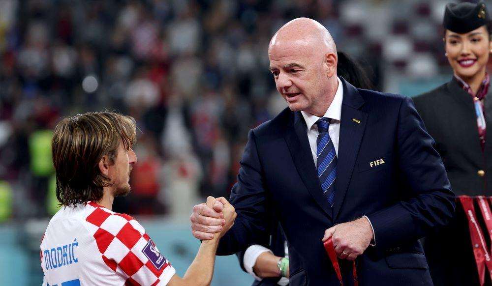 luka Modrić, Gianni Infantino