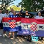 IDEMO VATRENI: Hrvati iz Njemačke glasno navijaju za hrvatsku reprezentaciju u Rotterdamu Nizozemska - Hrvatska 2-4