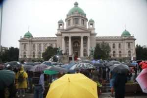 UNATOČ NEVREMENU: Prosvjed "Srbija protiv nasilja" održan i ove subote u Beogradu UNATOČ NEVREMENU: Prosvjed "Srbija protiv nasilja" održan i ove subote u Beogradu
