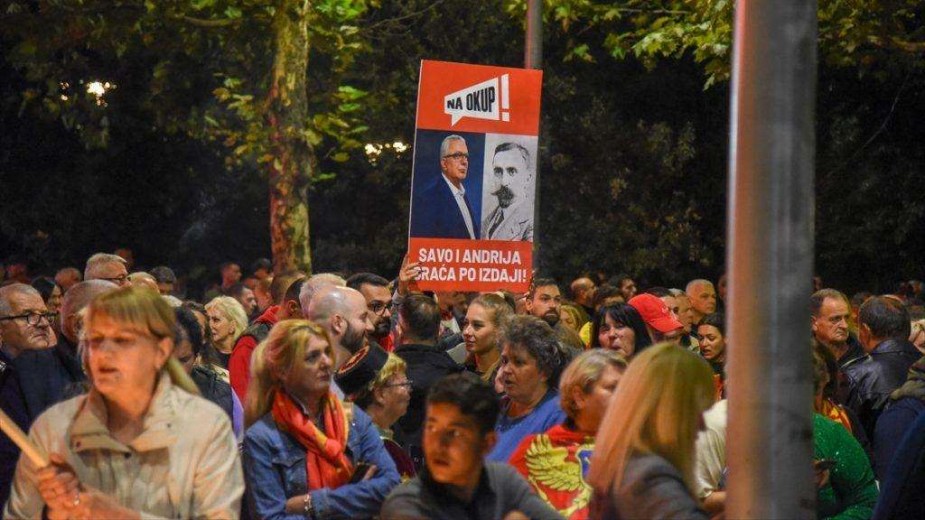 Prosvjed u Podgorici (ILUSTRACIJA) / Foto: Anadolu