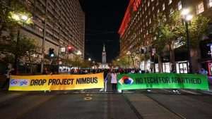 SAN FRANCISCO: Prosvjed ispred ureda Googlea zbog suradnje tvrtke s Izraelom SAN FRANCISCO: Prosvjed ispred ureda Googlea zbog suradnje tvrtke s Izraelom