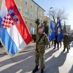Mimohod s ratnim zastavama povodom obljetnice VRO Maslenica
