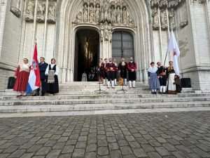 10. OBLJETNICA FESTE SVETOG VLAHA U BRUXELLESU: Dubrovčani i prijatelji Dubrovnika proslavili Festu sv. Vlaha uz puštanje bijelih golubica kao simbola slobode i mira