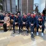 UOČI VEČERAŠNJE UTAKMICE S AUSTRIJOM: Hrvatski rukometaši na nedjeljnoj svetoj misi u Mannheimu UOČI VEČERAŠNJE UTAKMICE S AUSTRIJOM: Hrvatski rukometaši na nedjeljnoj svetoj misi u Mannheimu