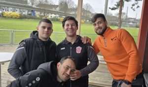 PETICA U MREŽI GOSTIJU: Tri pogotka Matovića i dva pogotka Propadala za visoku 5:0 pobjedu Croatije Frankfurt Foto: Fenix (D. Pleša)