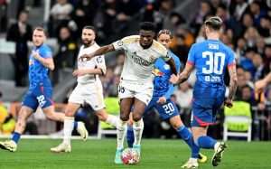 LIGA PRVAKA: Real Madrid izborio četvrtfinale nakon remija s Leipzigom, Manchester City bolji od Kopenhagena Detalj s utakmice Real Madrid - RB Leipzig / Foto: Anadolu