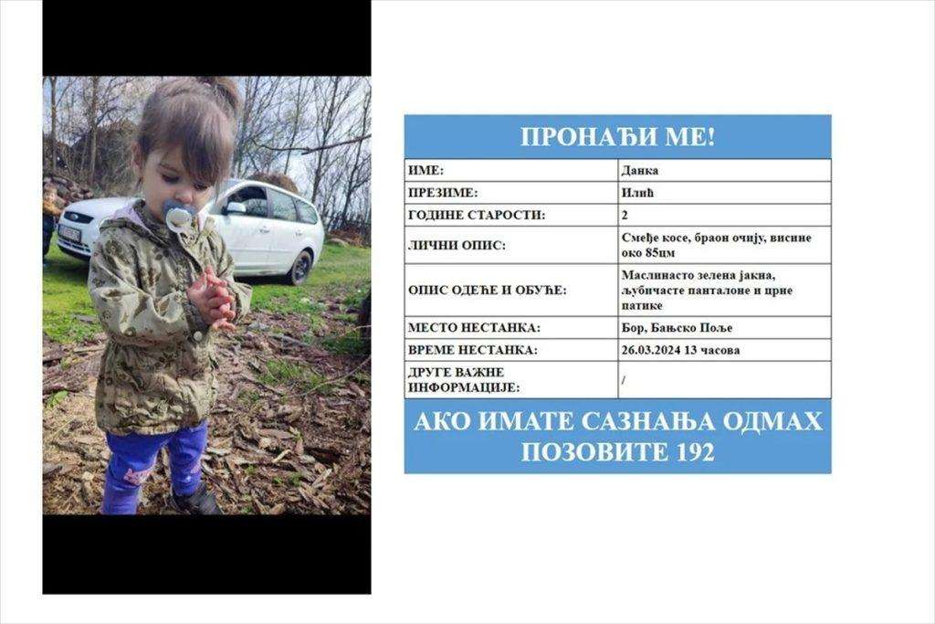 Nestala djevojčica kod Bora