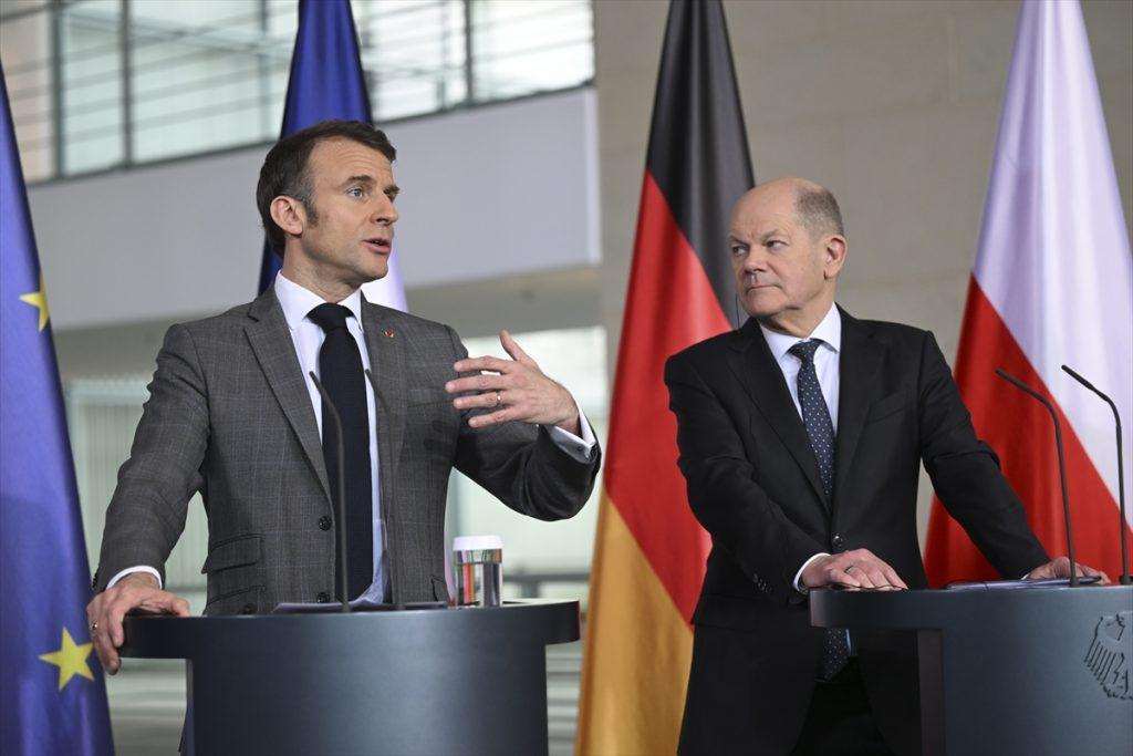 Emmanuel Macron, Olaf Scholz