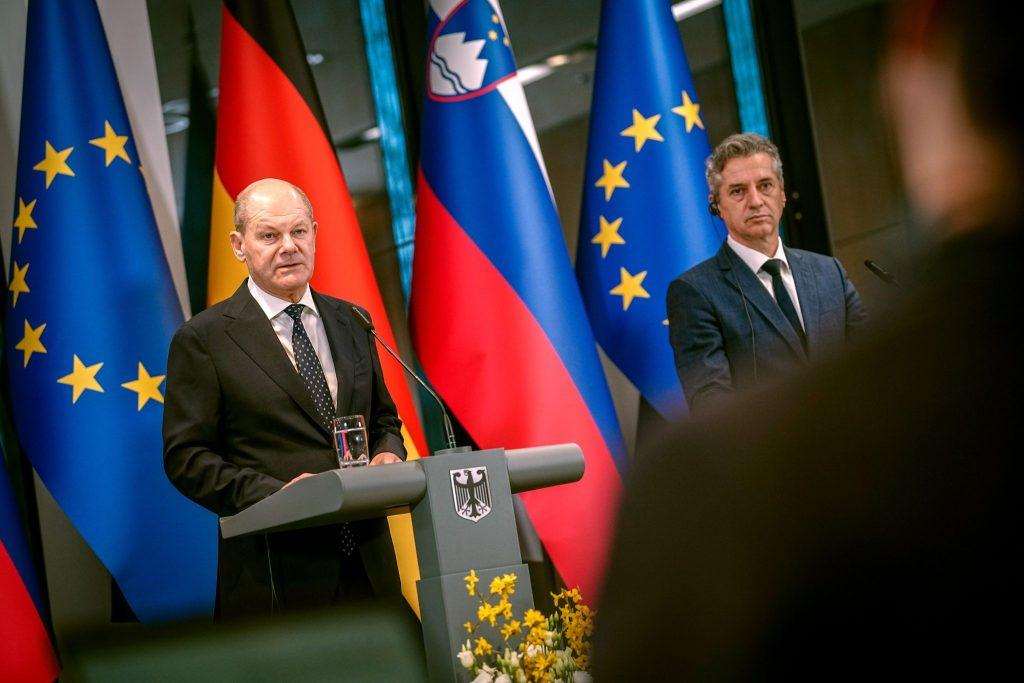 Olaf Scholz i Robert Golob