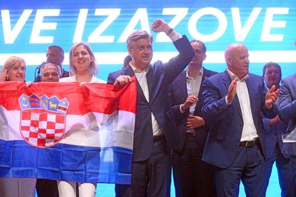 Andrej Plenković na predizbornom skupu u Splitu / Foto: Hina