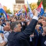 PLENKOVIĆ UVJEREN U POBJEDU: Pobijedit ćemo tako uvjerljivo da nas nitko neće moći ucjenjivati Predizborni skup HDZ-a u Zagrebu / Foto: Hina