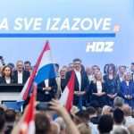 PLENKOVIĆ UVJEREN U POBJEDU: Pobijedit ćemo tako uvjerljivo da nas nitko neće moći ucjenjivati Predizborni skup HDZ-a u Zagrebu / Foto: Hina