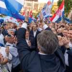 PLENKOVIĆ UVJEREN U POBJEDU: Pobijedit ćemo tako uvjerljivo da nas nitko neće moći ucjenjivati Predizborni skup HDZ-a u Zagrebu / Foto: Hina