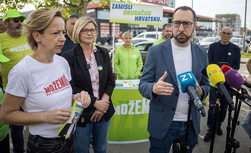 Dolenec, Benčić i Tomašević / Foto: Hina
