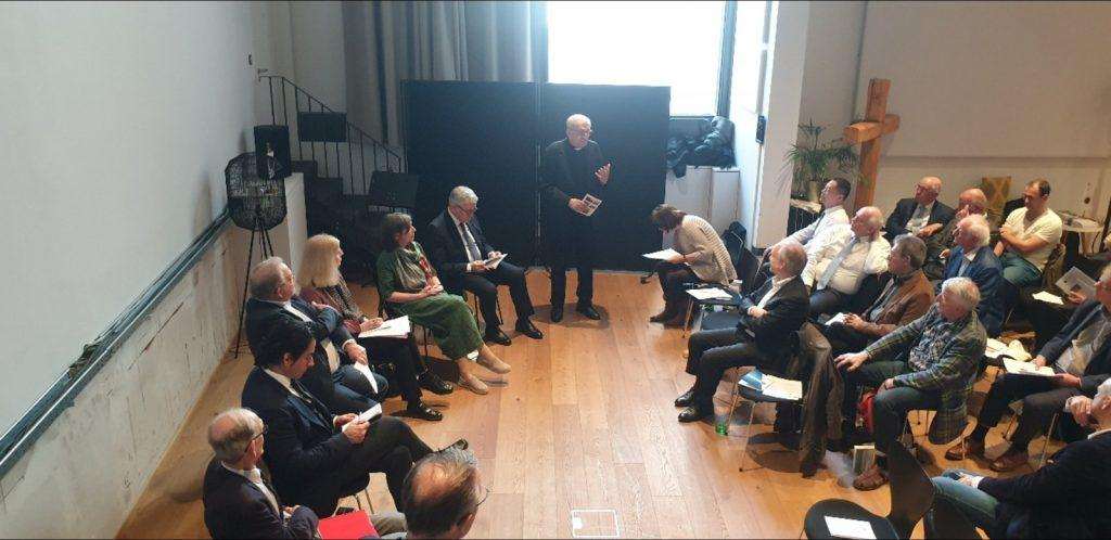 Mons. prof. Topić tijekom govora na generalnoj skupštini Akademije za znanost i umjetnost u Salzburgu / Foto: Press služba Zaklada Ljudsko bratstvo