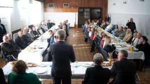 POSJET HRVATIMA SREDNJE BOSNE: Zvonko Milas sa kandidatima HDZ-a iz XI. izborne jedinice u Novom Travniku, Vitezu i Bugojnu Foto: IS HDZ