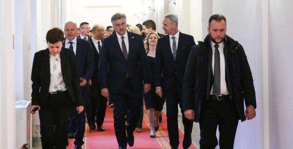 Karlo Reisler, Davor Ivo Stier, Andrej Plenković, Marijana Petir / Foto: Hina