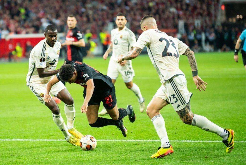 Detalj s utakmice Bayer Leverkusen - Roma / Foto: Anadolu