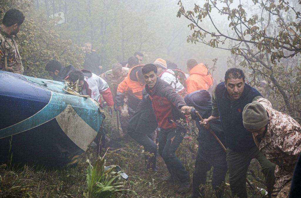 Mjesto pada iranskog helikoptera / Foto: Anadolu