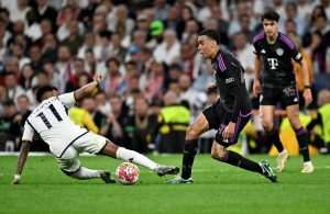 ČUDESAN PREOKRET REALA: Spornim pogotkom Madrižani porazili Bayern i izborili finale Lige prvaka Detalj s utakmice Real - Bayern / Foto: Anadolu