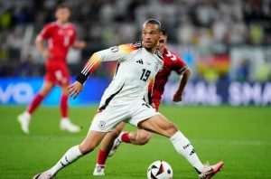 LUDA UTAKMICA U DORTMUNDU: Njemačka s 2:0 savladala Dansku i izborila četvrtfinale Leroy Sane u napadu / Foto: Anadolu