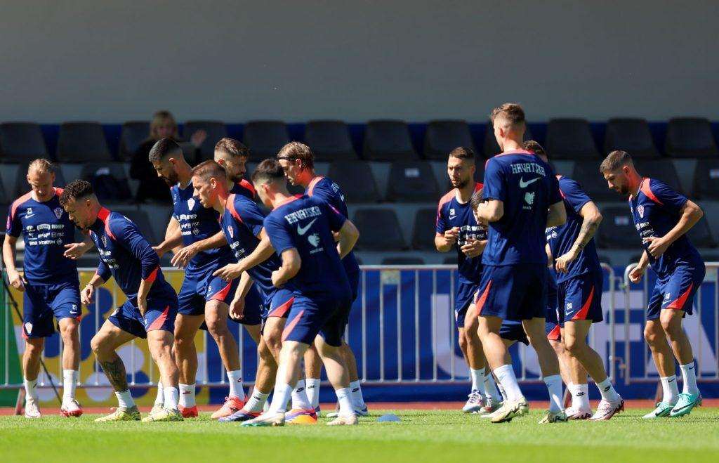 Prvi trening nakon bolnog poraza od Španjolske / Foto: Hina
