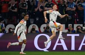GOLIJADA NA OTVARANJU EURA: Njemačka s 5:1 deklasirala Škotsku na prepunom stadionu u Münchenu Florian Wirtz postigao je prvi pogodak na Europskom nogometnom prvenstvu u Njemačkoj 2024. / Foto: Anadolu