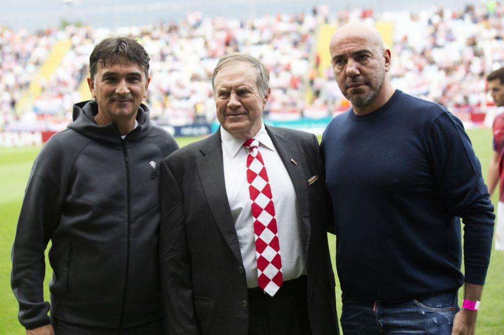Zlatko Dalić, Bill Belichick (Biličić) i Ivica Tucak / Foto: Hina