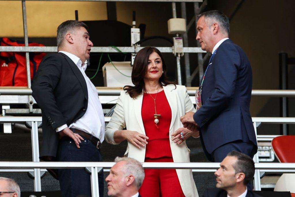 Zoran Milanović na utakmici Hrvatska- Italija / Foto: Hina