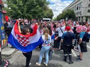 POGLEDAJTE FOTOGALERIJU: Berlin je u subotu na nekoliko sati postao "hrvatski grad", Hrvati su stigli iz cijele Europe Foto: Fenix (SIM)