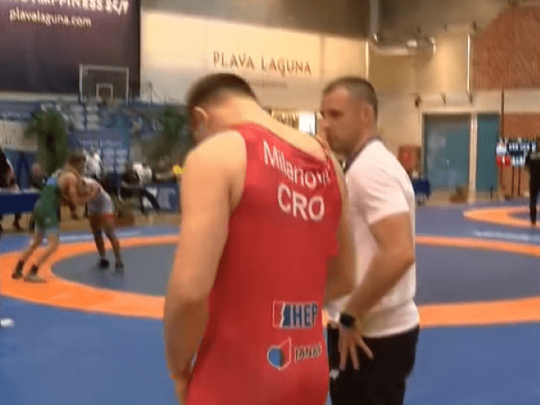 Hrvatski hrvački reprezentativac do 20 godina, Marko Milanović, član HK "Metalac", osvojio je brončanu medalju na Europskom prvenstvu za hrvače do 20 godina koje se održava u Novom Sadu / Foto: Preslik Dnevnik
