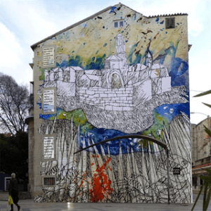 POVODOM OBILJEŽAVANJA 500. OBLJETNICE SMRTI MARKA MARULIĆA: Likovna posveta Marulu i njegovoj Juditi Mural/ Foto: M. Pelikan