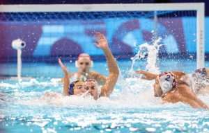 VELIKA POBJEDA HRVATSKE: Hrvatski vaterpolisti izborili polufinale nanijevši Španjolskoj prvi poraz na OI Detalj s utakmice Hrvatska - Španjolska / Foto: Hina