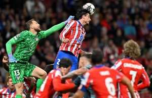 LIGA PRVAKA: Bayer "protutnjao" Rotterdamom, Benfica slavila u Beogradu, Monaco iznenadio Barcelonu Detalj s utakmice Atletico Madrid - Leipzig / Foto: Anadolu