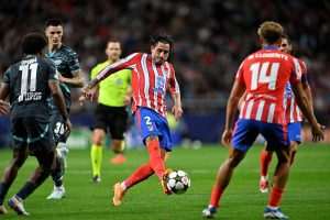 LIGA PRVAKA: Bayer "protutnjao" Rotterdamom, Benfica slavila u Beogradu, Monaco iznenadio Barcelonu Detalj s utakmice Atletico Madrid - Leipzig / Foto: Anadolu