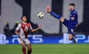 DINAMO ISPUSTIO POBJEDU NA MAKSIMIRU: Monaco izjednačio u završnici - Bjelica dobio crveni karton Detalj s utakmice Dinamo - Monaco / Foto: Hina