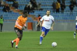 ŽESTOKA UTAKMICA U ŠIBENIKU: Hajduk uz igrača više slavio u Šibeniku s 2:1, Rijeka jesenski prvak Detalj s utakmice Šibenik - Hajduk / Foto: Hina