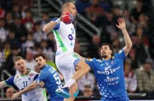 HRVATSKI RUKOMETAŠI PREGAZILI SLOVENCE: Martinović u napadu i Kuzmanović na vratima predvodili raspoloženu Hrvatsku Detalj utakmice Hrvatske i Slovenije / Foto: Hina