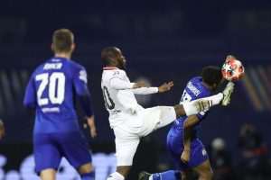 SLAVLJE I TUGA U MAKSIMIRU: Unatoč 2:1 pobjedi nad Milanom, Dinamo ispao iz Lige prvaka Ronael Pierre-Gabriel i Yunus Musah / Foto: Hina