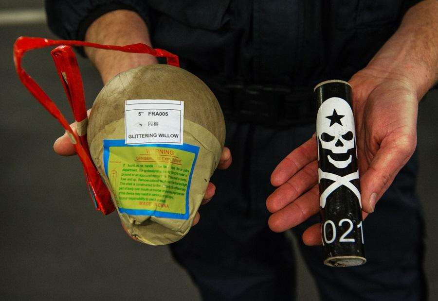 Pirotehnika / Foto: Andreas Arnold/dpa