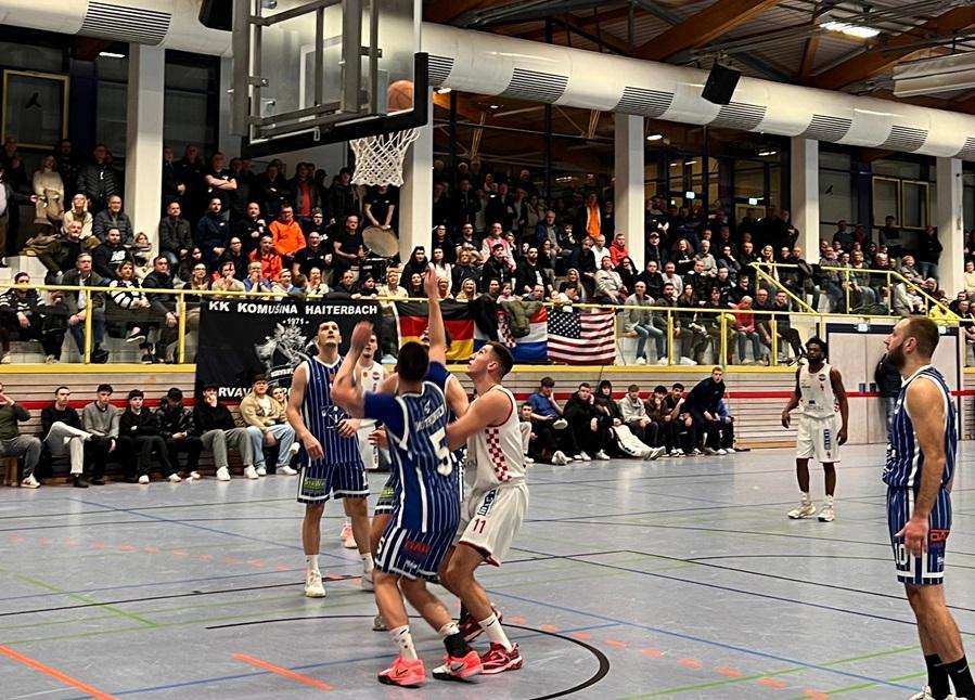 Detalj s utakmice košarkaša Komušine Haiterbach protiv SV Möhringen / Foto: Fenix (Jan Rupčić)