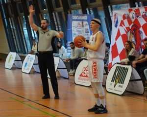 POVIJESNA POBJEDA: Košarkaši Croatije Hawks ispisali novu stranicu u klupskoj povijesti Detalj s takmice Croaia Hawks - SG EK Karlsruhe / Foto: Fenix (Mario Domnjak)