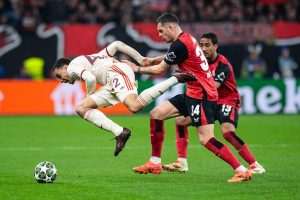 LIGA PRVAKA: Bayern i u Leverkusenu bolji od Bayera te se Interom izborio međusobni četvrtfinalni ogled Detalj s utakmice Bayer Leverkusen - Bayern München / Foto: Anadolu