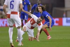 VELIČANSTVENA POBJEDA NA POLJUDU: Hrvatska sjajnom igrom i pogocima Budimira i Perišića s 2:0 savladala Francusku Detalj s utakmice Hrvatska - Francuska / Foto: Hina