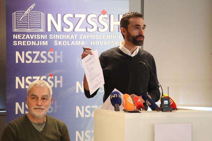 Obrazovni sindikat o štrajku / Foto: Hina